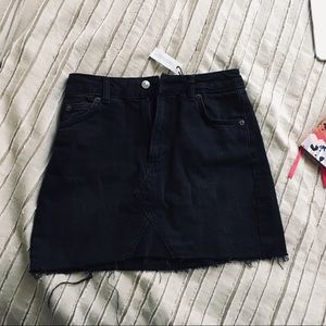 TopShop Black Denim skirt